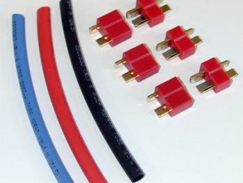 T-Plug Hi-Volt M/F tipo Deans (3 coppie + termostringente)