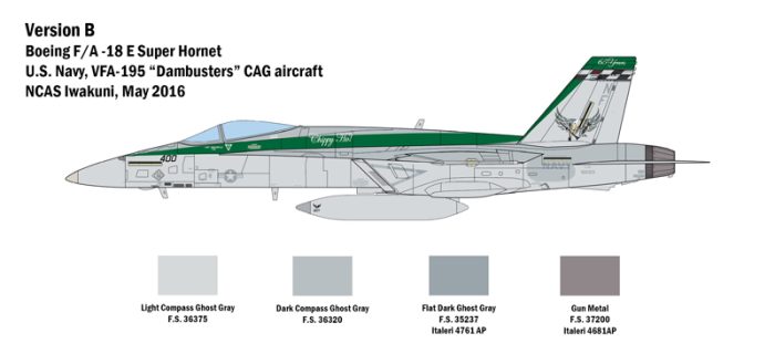 Aereo militare F-a 18E Superhornet kit italeri 1-48