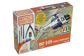 BO 105 Police Helicopter My First Model Kit scala 1 : 32
