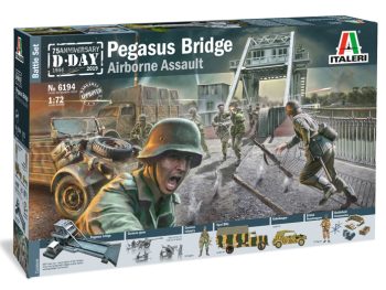 Diorama Pegasus Bridge Glider Assault 1-72