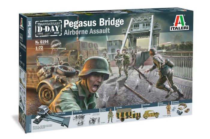 Diorama Pegasus Bridge Glider Assault 1-72