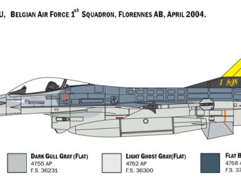 F16 A Fighting Falcon caccia bombardiere 1-48 italeri 2786