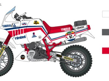 YAMAHA Tenere 660cc Paris Dakar 1986 Kit 1-9