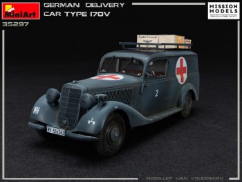 German Delivery Car Crocerossa kit Miniart 1-35