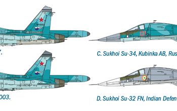 Sukhoi su34-32 Italeri 1-72