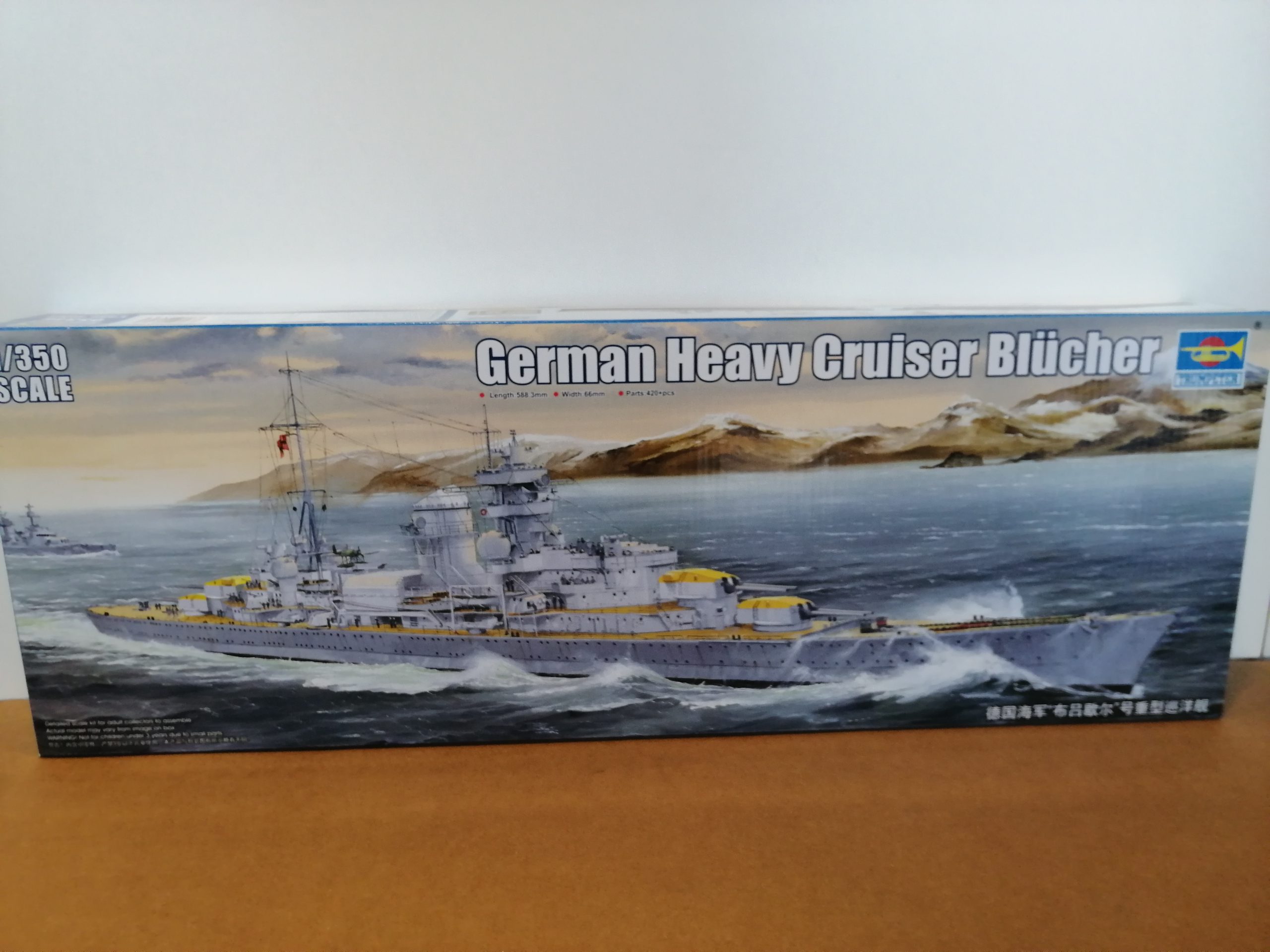 German Cruiser Blucher Kit trumpeter nave militare 1-350