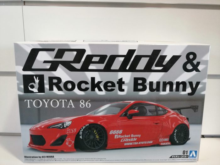 Toyota 86 Rocket Bunny auto da corsa 1-24 Aoshima