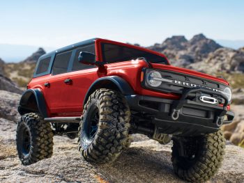 Ford Bronco 2021 TRX4 Traxxas Scaler rosso