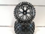Louise RC - ST-ROCK - Set gomme-cerchi nero 2.8 1-10 LR-T3273SB