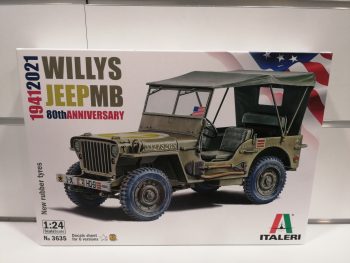 Jeep Willys MB 80TH anniversary 1-24 Italeri