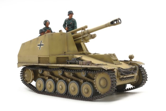 German Self-Propelled Howitzer Wespe Italian Front 1-35 semovente tedesco