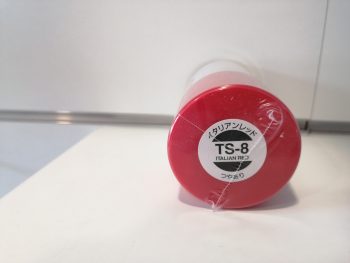 Italian red spray tamiya per plastica