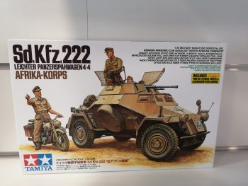 German SD kFZ 222 Nord Africa 1-35 kit Tamiya