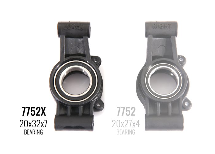 Porta mozzi Psteriori Xmaxx Dx-SX per cuscinetti 20-32-7