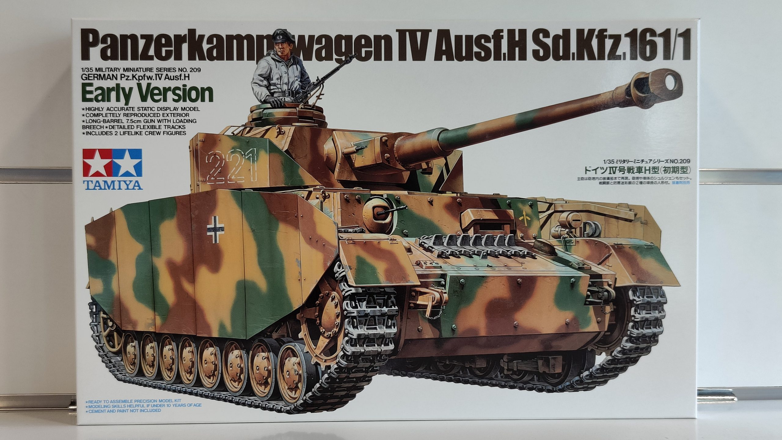 Carro tedesco Panzer IV H 1-35 Tamiya