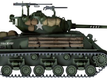 M4A3E8 Sherman  Fury 1-35 kit italer carro armato