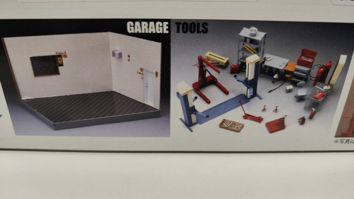 Garage completo con attrezzi e accessori 1-24 diorama