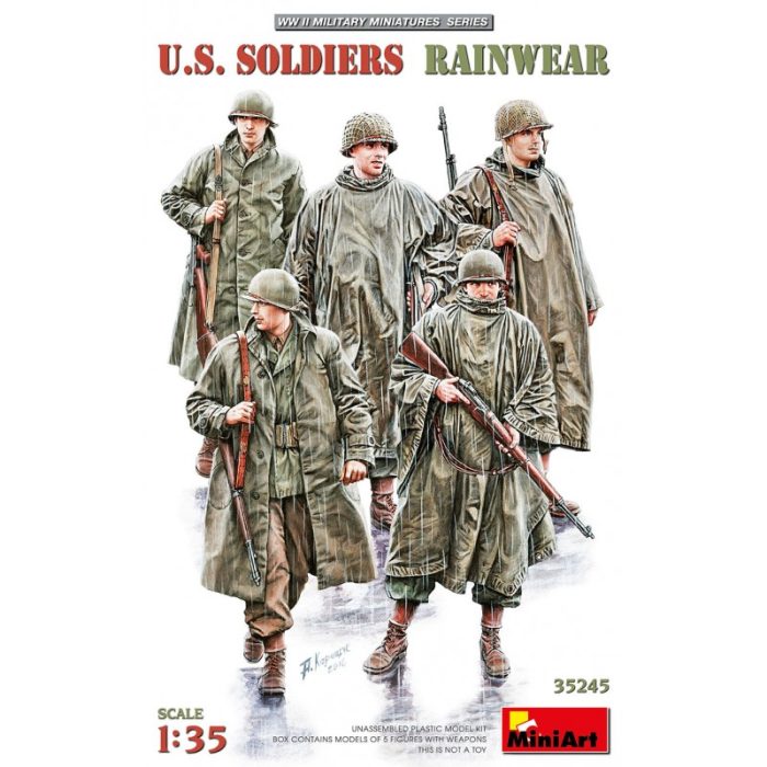 US Soldiers Rainwear 1-35 soldati americani