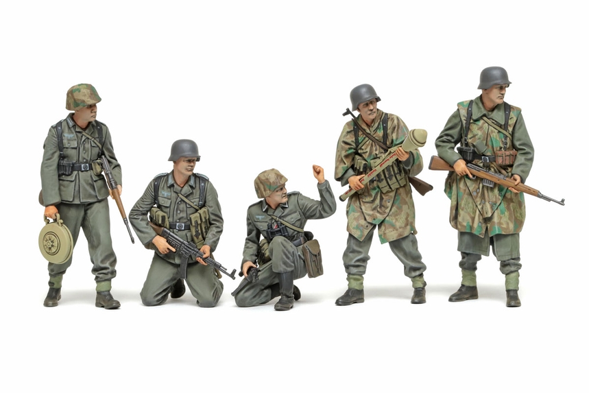 TAMIYA Modellismo – Statuette Fanteria Tedesca 1/35 – Kit Plastica Wehrmacht, 35053