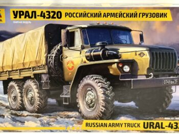 kit 1-55 ural camion trasporto zvezda scatola di monatggio