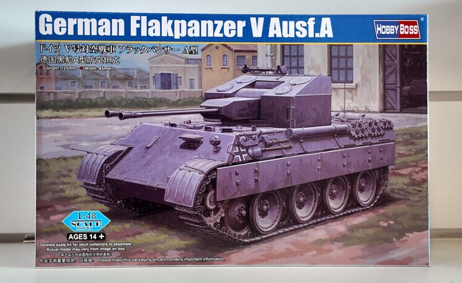 German Flakpanzer V Ausf.A hobbyboss 1-48 carro armato tedesco