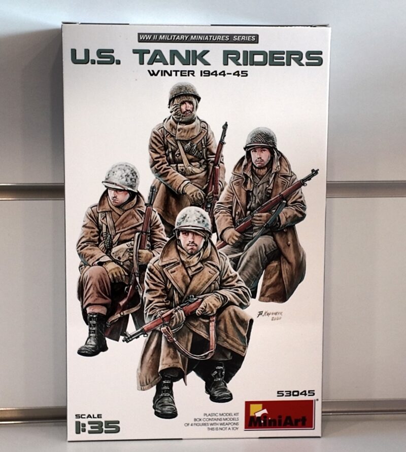 Us tankriders miniart soldatini in plastica da costruire in scala 1-35